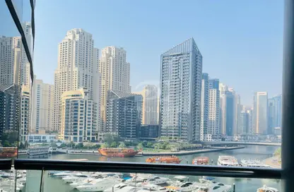 شقة - غرفة نوم - 1 حمام للايجار في سيجنتشر للشقق الفندقيه و سبا - دبي مارينا - دبي