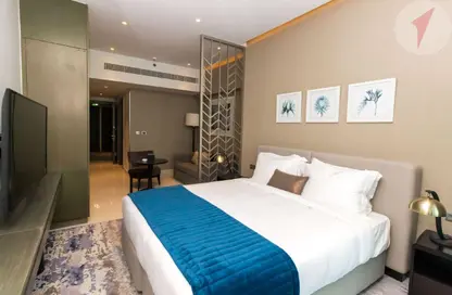 Apartment - Studio - 1 Bathroom for rent in Damac Maison Prive A - Damac Maison Prive - Business Bay - Dubai