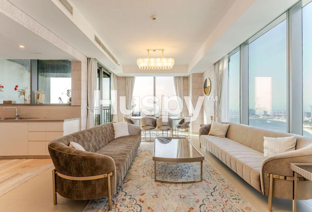 High Floor | Full Sea and Marina View | Furnished photo 3