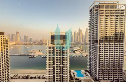 شقة - غرفة نوم - 1 حمام للايجار في جراند بلو تاور 2 - إعمار بيتشفرونت - دبي هاربور - دبي