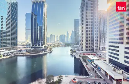 مكتب - استوديو - 2 حمامات للايجار في وان ليك بلازا - (JLT) مجمع T - أبراج بحيرات الجميرا - دبي