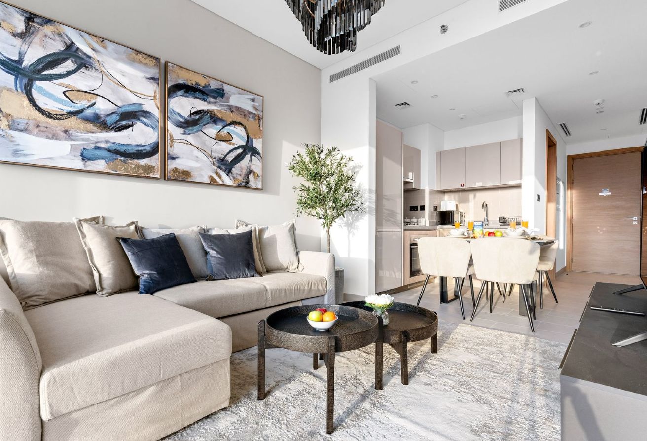 VACANT | FURNISHED | BURJ & VILLAS VIEW gallery image
