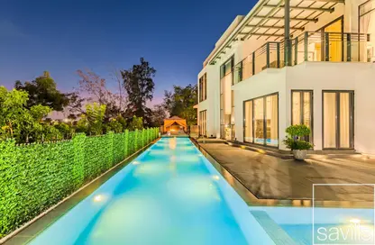 Villa - 6 Bedrooms - 7 Bathrooms for rent in Entertainment Foyer - Mediterranean Clusters - Jumeirah Islands - Dubai