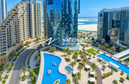 Apartment - 1 - 2 for rent in Sun Tower - Shams Abu Dhabi - Al Reem Island - Abu Dhabi
