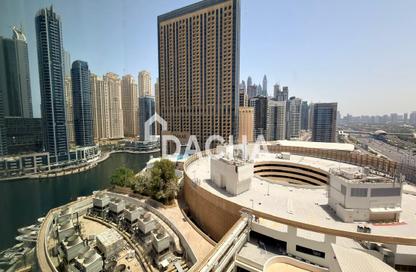 Office Space - Studio - 1 Bathroom for rent in Marina Plaza - Dubai Marina - Dubai