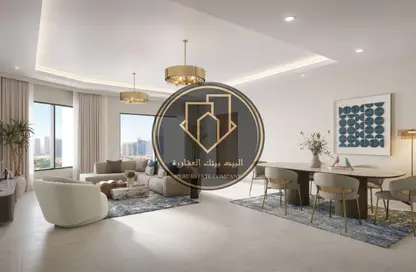 Apartment - 1 Bedroom - 2 Bathrooms for sale in Tower C1 - Ajman Pearl Towers - Ajman Downtown - Ajman