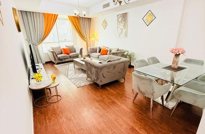 Apartment - 2 Bedrooms - 2 Bathrooms for sale in Beach Tower 2 - Al Khan Lagoon - Al Khan - Sharjah