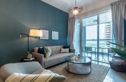 شقة - غرفة نوم - 1 حمام للايجار في برج سولافا - دبي مارينا - دبي