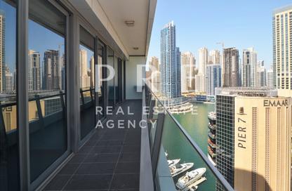 Apartment - 2 - 2 for rent in Silverene Tower A - Silverene - Dubai Marina - Dubai
