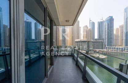 Apartment - 2 - 2 for rent in Silverene Tower A - Silverene - Dubai Marina - Dubai
