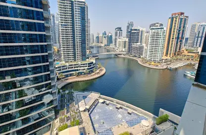شقة - غرفة نوم - 2 حمامات للايجار في برج باي سنترال الشرقي - باي سنترال - دبي مارينا - دبي