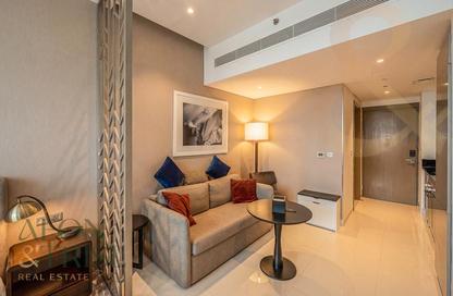Apartment - Studio - 1 Bathroom for rent in Damac Maison Prive A - Damac Maison Prive - Business Bay - Dubai
