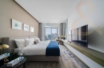 Apartment - Studio - 1 Bathroom for rent in Damac Maison Prive A - Damac Maison Prive - Business Bay - Dubai