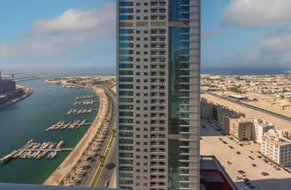 Apartment - 2 Bedrooms - 3 Bathrooms for rent in Beach Tower 1 - Al Khan Lagoon - Al Khan - Sharjah