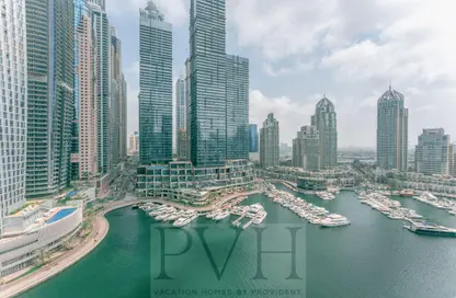 Apartment - 1 Bedroom - 2 Bathrooms for rent in Iris Blue - Dubai Marina - Dubai