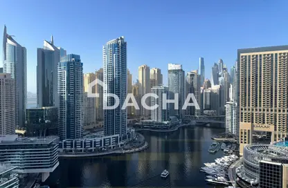 Apartment - 3 Bedrooms - 4 Bathrooms for rent in Silverene Tower A - Silverene - Dubai Marina - Dubai