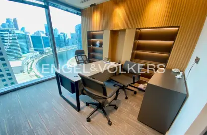 Office Space - Studio - 1 Bathroom for rent in The Binary Tower - Business Bay - Dubai