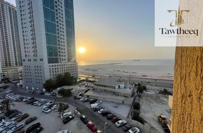 Apartment - Studio - 1 for rent in Corniche Tower - Ajman Corniche Road - Ajman
