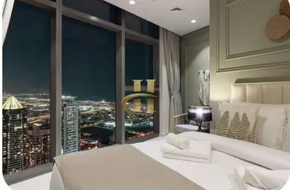 شقة - 2 غرف نوم - 3 حمامات للايجار في فندق ومساكن برج باراماونت - الخليج التجاري - دبي