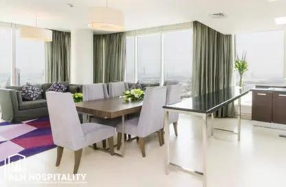 النزل و الشقق الفندقية - 2 غرف نوم - 3 حمامات للايجار في برج نسيمه - شارع الشيخ زايد - دبي