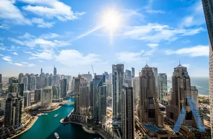 شقة - غرفة نوم - 2 حمامات للايجار في بوابة المارينا 2 - مارينا جيت - دبي مارينا - دبي