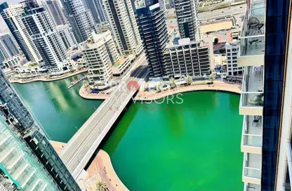 شقة - غرفة نوم - 2 حمامات للايجار في برج كنتننتال - دبي مارينا - دبي