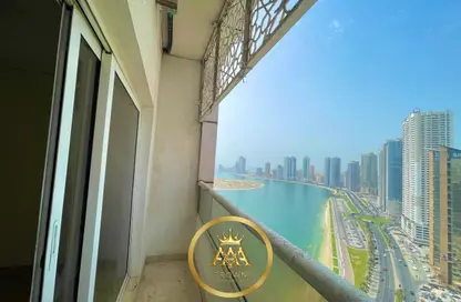 Apartment - 1 Bedroom - 2 Bathrooms for rent in Al Mamzar Tower - Al Mamzar - Sharjah - Sharjah