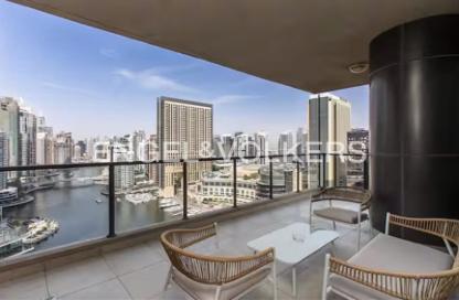 Apartment - 2 Bedrooms - 3 Bathrooms for rent in Marina Quays West - Marina Quays - Dubai Marina - Dubai