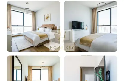 شقة - 2 غرف نوم - 3 حمامات للايجار في برج لا بلاج - الممزر - الشارقة - الشارقة