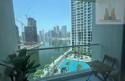 Apartment - Studio - 1 Bathroom for rent in Damac Maison Prive B - Damac Maison Prive - Business Bay - Dubai