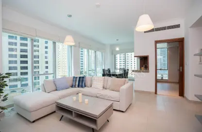 شقة - غرفة نوم - 2 حمامات للايجار في برج أتيسا - مارينا بروموناد - دبي مارينا - دبي