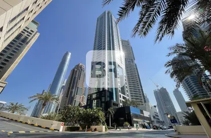 Office Space - Studio - 1 Bathroom for rent in Al Habtoor Business Tower - Dubai Marina - Dubai