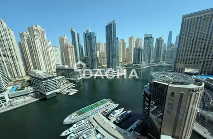 Apartment - 1 Bedroom - 2 Bathrooms for rent in Silverene Tower B - Silverene - Dubai Marina - Dubai