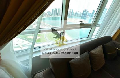 Apartment - 2 Bedrooms - 2 Bathrooms for rent in Beach Tower 1 - Al Khan Lagoon - Al Khan - Sharjah Apartment - 2 Bedrooms - 2 Bathrooms for rent in Beach Tower 1 - Al Khan Lagoon - Al Khan - Sharjah