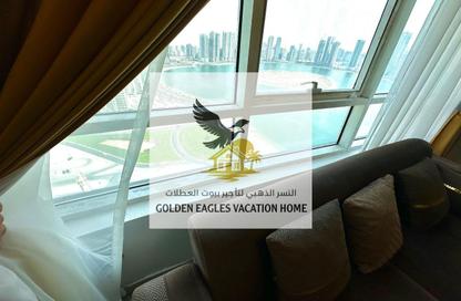 Apartment - 2 Bedrooms - 2 Bathrooms for rent in Beach Tower 1 - Al Khan Lagoon - Al Khan - Sharjah Apartment - 2 Bedrooms - 2 Bathrooms for rent in Beach Tower 1 - Al Khan Lagoon - Al Khan - Sharjah