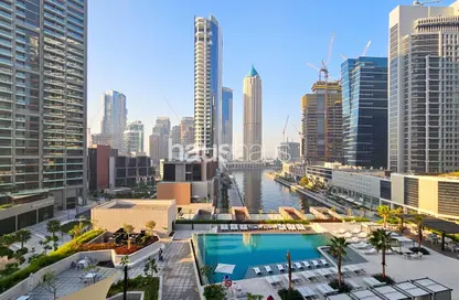 Apartment - Studio - 1 Bathroom for rent in Peninsula One - Peninsula - Business Bay - Dubai