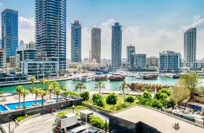 شقة - 2 غرف نوم - 3 حمامات للايجار في برج التألق 2 - أبراج البريق - دبي مارينا - دبي