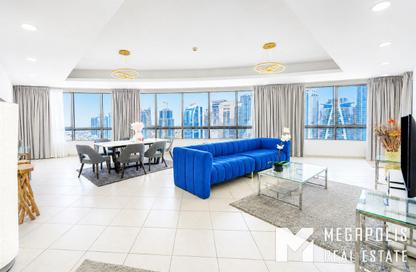 Apartment - 4 Bedrooms - 4 Bathrooms for rent in Horizon Tower - Dubai Marina - Dubai