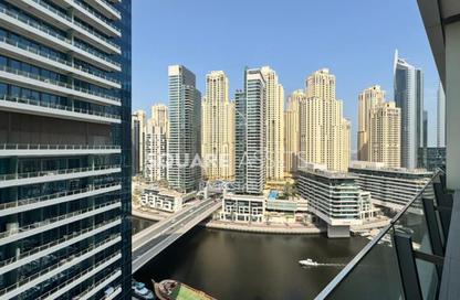 Apartment - Studio - 1 for rent in Silverene Tower B - Silverene - Dubai Marina - Dubai