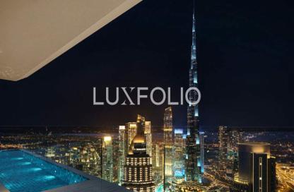 شقة - غرفة نوم - 2 حمامات للبيع في اكسكوزيت ليفينج ريزيدنسز - برج خليفة - وسط مدينة دبي - دبي