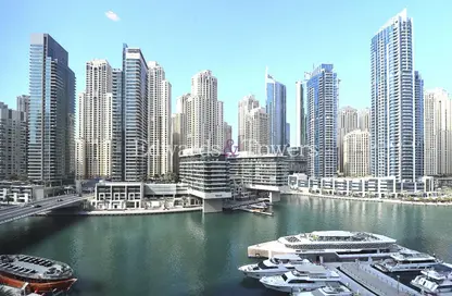شقة - غرفة نوم - 2 حمامات للايجار في B برج سيلفرين - سيلفيرين - دبي مارينا - دبي