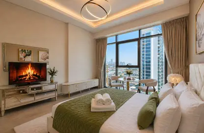 Apartment - Studio - 1 Bathroom for rent in Farhad Azizi Residence - Al Jaddaf - Dubai