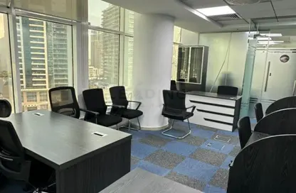 Business Centre - Studio - 2 Bathrooms for rent in Clover Bay Tower - Business Bay - Dubai