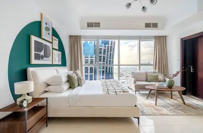 Apartment - Studio - 1 Bathroom for rent in The Court Tower - Business Bay - Dubai