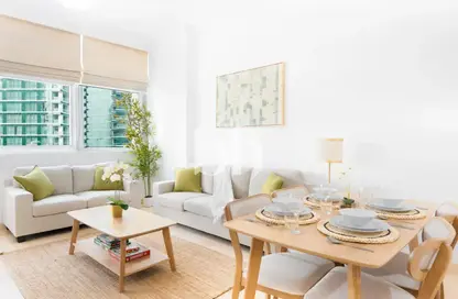 شقة - 2 غرف نوم - 3 حمامات للايجار في خليج الدرة - دبي مارينا - دبي