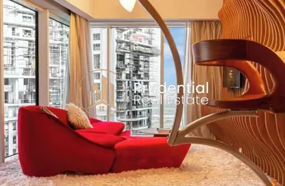 شقة - 1 حمام للايجار في برج وارف الغربي - الخليج التجاري - دبي