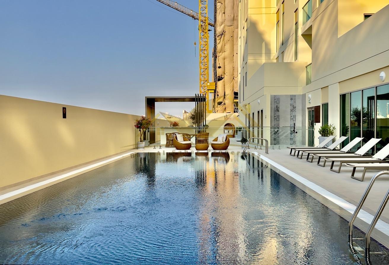 Amazing 1bhk with gym pool semi furnished 90k JGC photo 10