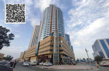 شقة - غرفة نوم - 2 حمامات للايجار في أورينت تاور 1 - أورينت تاور - البستان - عجمان
