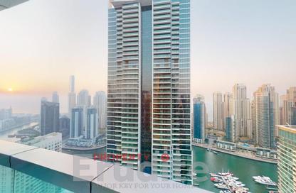 Apartment - 4 Bedrooms - 4 Bathrooms for rent in Horizon Tower - Dubai Marina - Dubai