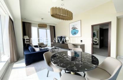 Apartment - 1 - 2 for rent in Palm View - Dubai Media City - Dubai